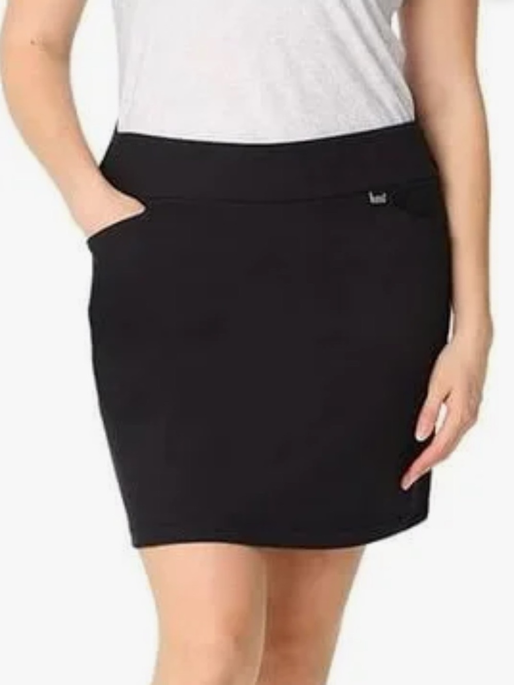 Greg Norman Black Tennis Golf Pickleball Skort XL Pockets